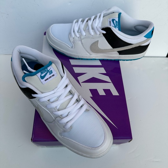 NWT 2021 NIKE SB DUNK LOW LASER BLUE MENS SZ 10.5 DEADSTOCK OG ALL - Picture 2 of 16